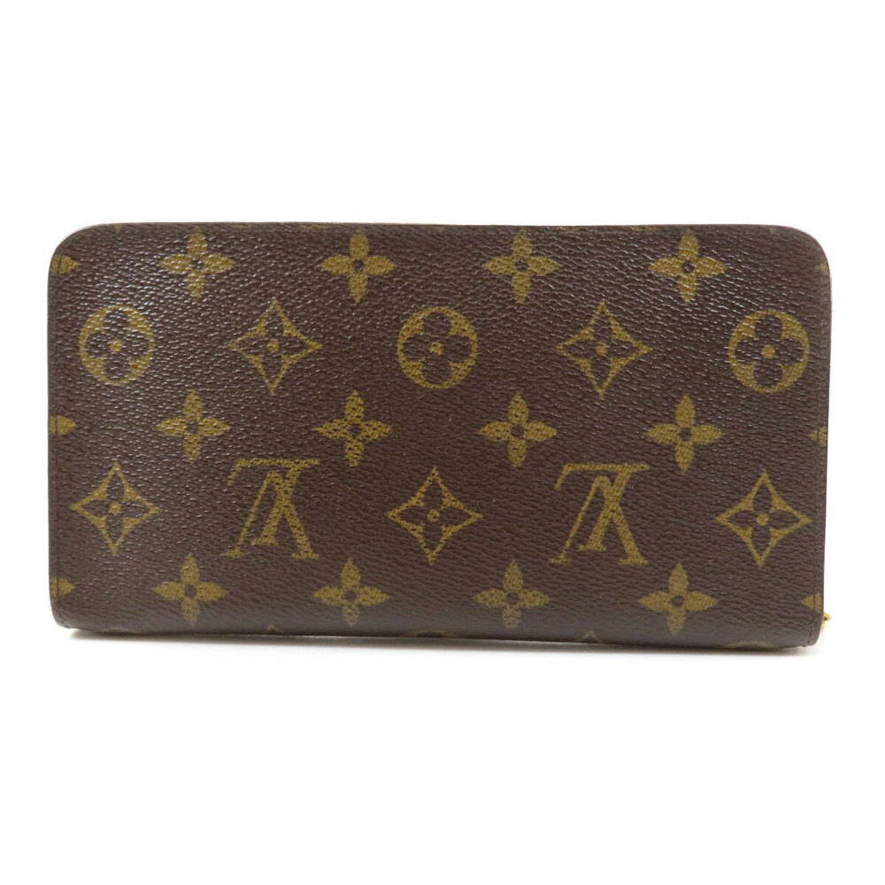 Louis Vuitton Canvas Zip Monogram Portemonnaie Long Wallet Brown